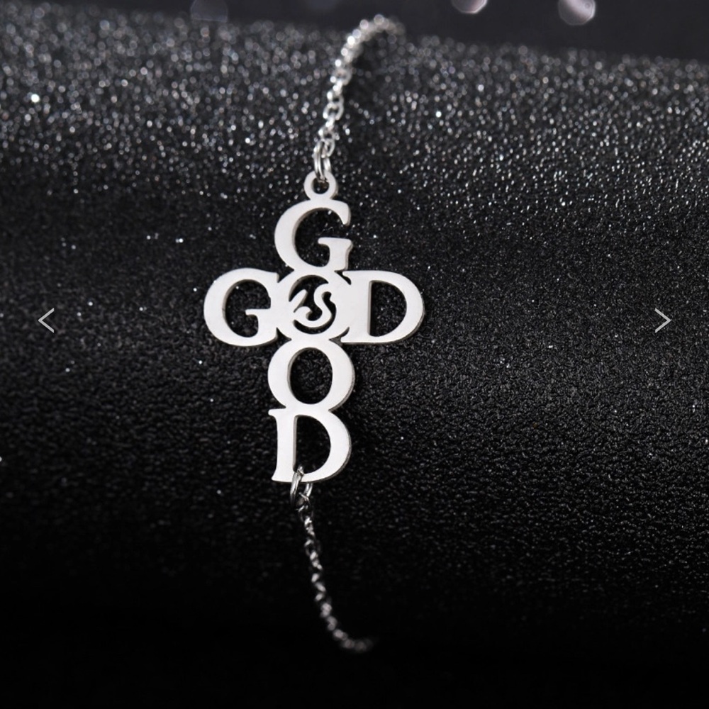 Silver Cross Bracelet